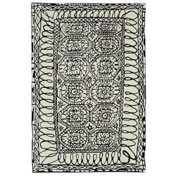 Carpet Estambul Nanimarquina black on white 2