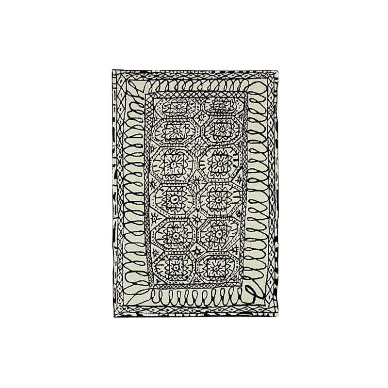 tappeto Estambul Nanimarquina black on white
