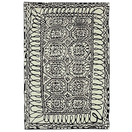 tappeto Estambul Nanimarquina black on white
