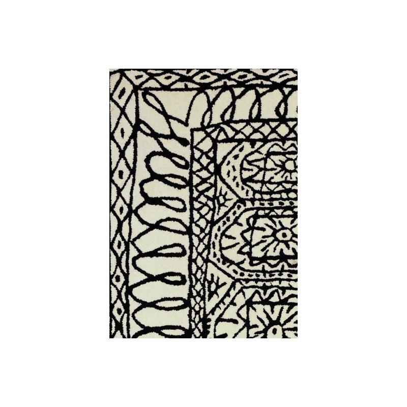 tappeto Estambul Nanimarquina black on white