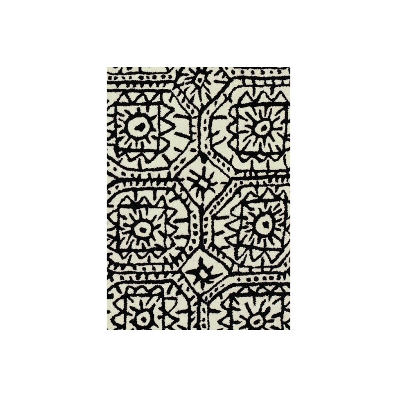 tappeto Estambul Nanimarquina black on white