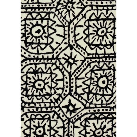 tappeto Estambul Nanimarquina black on white
