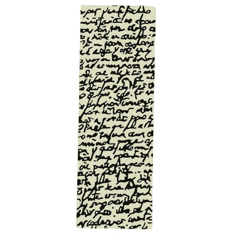 Carpet Manuscript Nanimarquina black on white passatoia