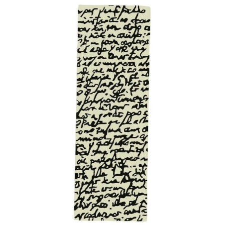 Carpet Manuscript Nanimarquina black on white passatoia