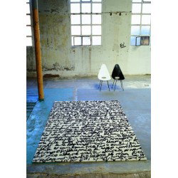 Carpet Manuscript Nanimarquina black on white