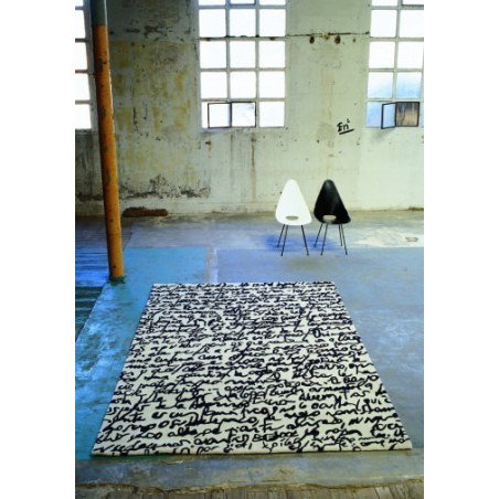 Carpet Manuscript Nanimarquina black on white