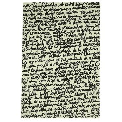 Carpet Manuscript Nanimarquina black on white 2