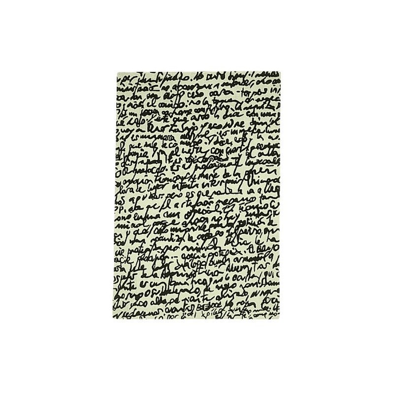 tappeto Manuscript Nanimarquina black on white
