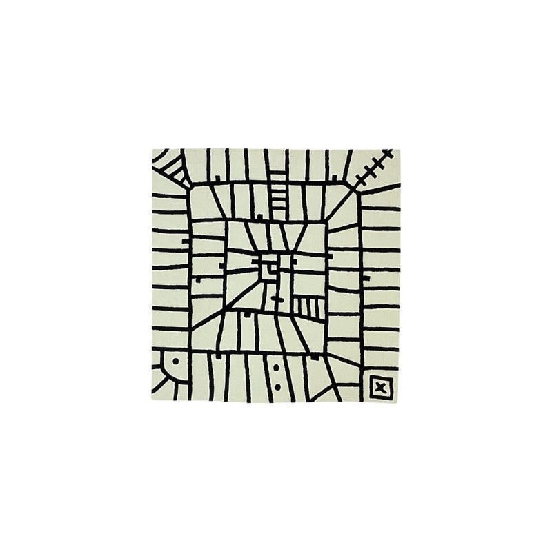 tappeto Limbo Nanimarquina black on white