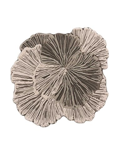 modern rug Botanica Grey by GAN top view- new 2025 |TAPPETI.it