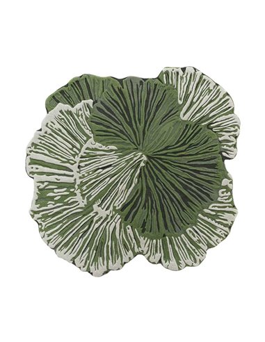 modern rug Botanica Green by GAN top view- new 2025 |TAPPETI.it