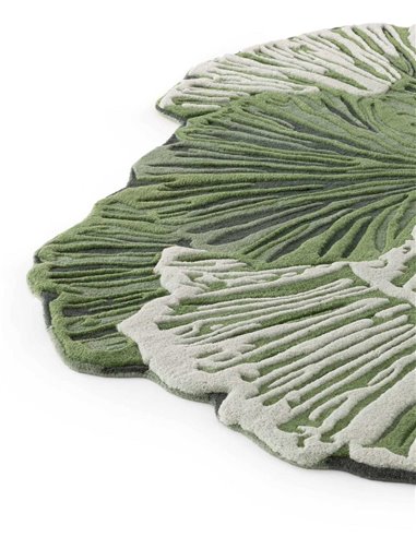 modern rug Botanica Green by GAN zoom VIEW- new 2025 |TAPPETI.it
