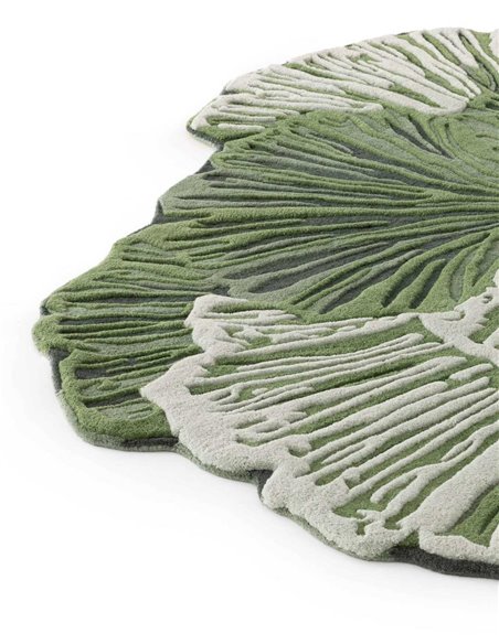 modern rug Botanica Green by GAN zoom VIEW- new 2025 |TAPPETI.it