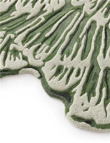 modern rug Botanica Green Big by GAN zoom VIEW- new 2025 |TAPPETI.it