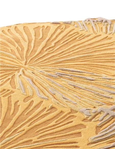 modern rug Botanica Yellow Big by GAN zoom VIEW- new 2025 |TAPPETI.it