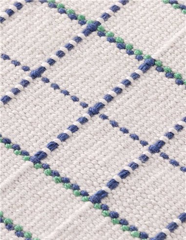 modern rug Reti Outdoor Blue Green by GAN zoom VIEW- new 2025 |TAPPETI.it