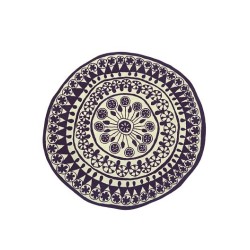 Carpet Rangoli Nanimarquina black and white rotondo 2