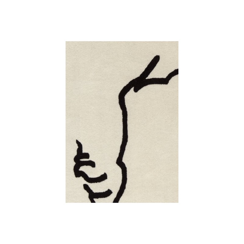 tappeto Chillida Nanimarquina Dibujo tinta 1957black and beige