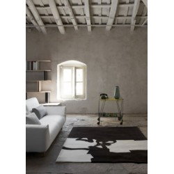 Carpet Chillida Nanimarquina Collage 1966 black and beige