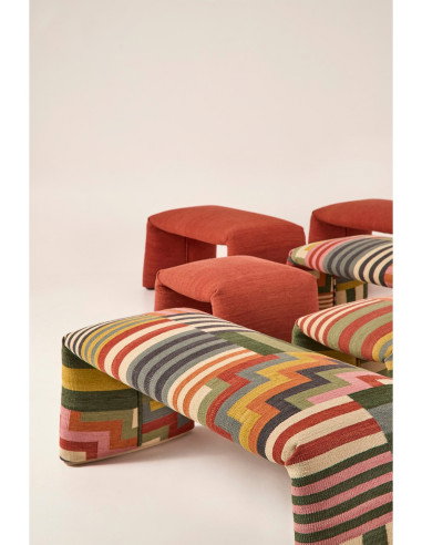 Nanimarquina Folded pouf Pattern 60x45x45