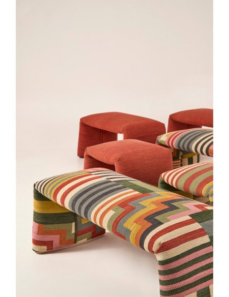 Nanimarquina Folded pouf Pattern 60x45x45