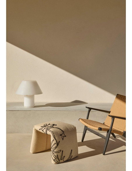 Nanimarquina Folded pouf Flowers 60x45x45