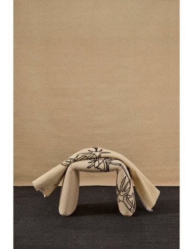 Nanimarquina Folded pouf Flowers 60x45x45