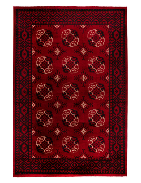 Tappeto salotto Ariana 881 rosso elegante e moderno