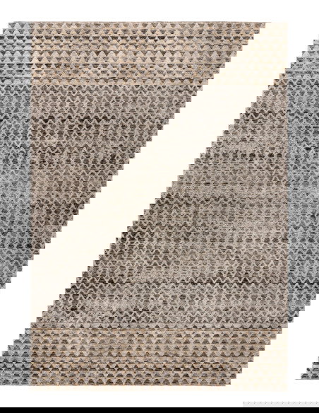 Bella 236 Grey Modern Rug with Geometric Pattern