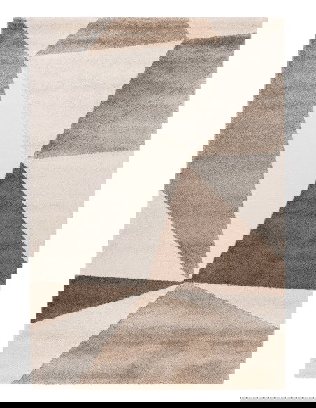 Canyon 974 Taupe Geometric Rug – Durable Modern Carpet