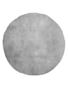 Tappeto moderno argento rotondo per salotto