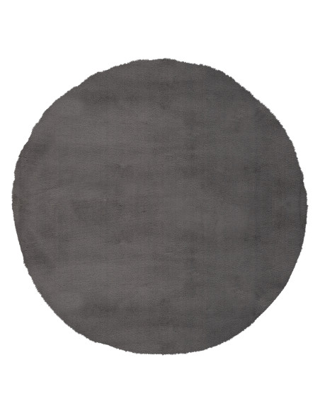 Tappeto moderno grigio rotondo per salotto