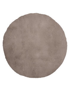 Cha Cha 535 Taupe Round Rug – Soft Hand-Tufted Carpet
