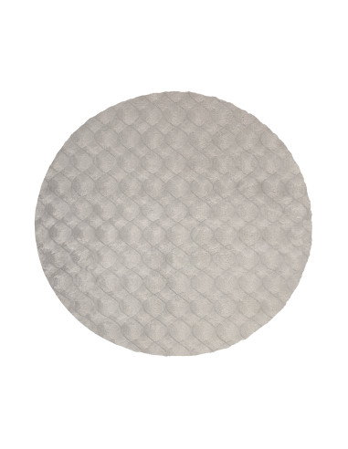Tappeto moderno grigio rotondo