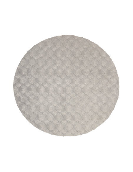 Tappeto moderno grigio rotondo