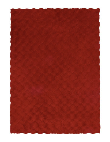 Tappeto moderno rosso Diamond Cut 800