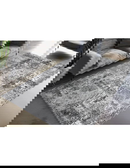 Avantgarde 105 Grey Vintage Style Rug with Elegant Tones