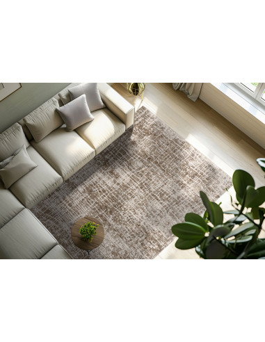 Tappeto moderno tortora elegante per salotto