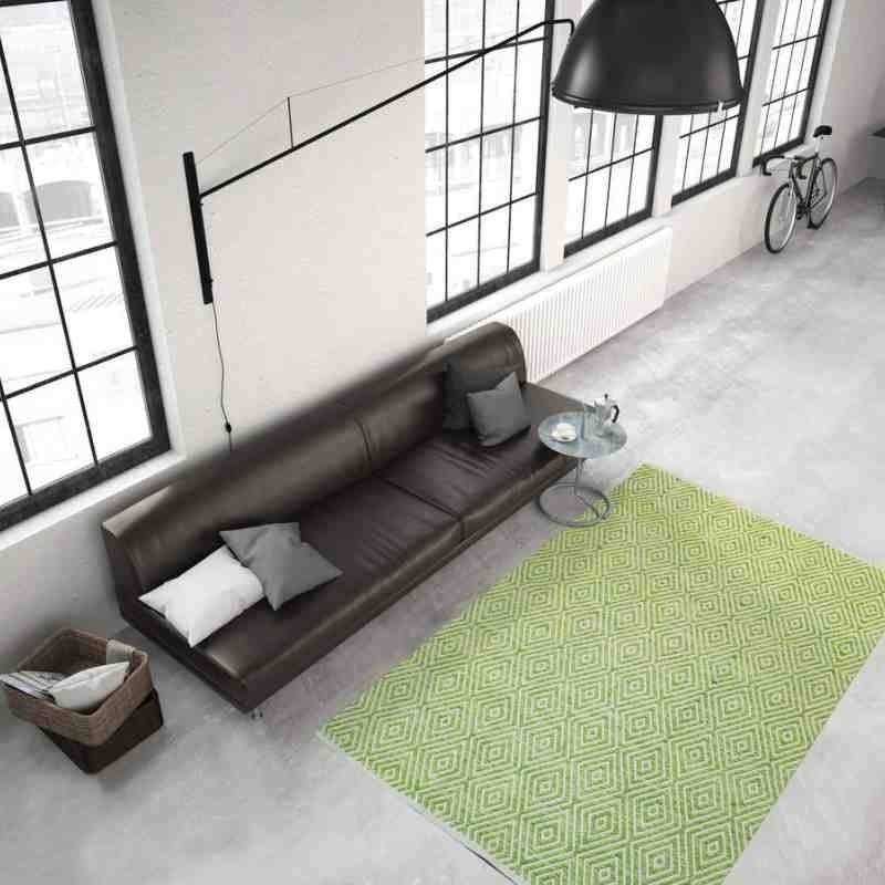 tappeto moderno tinta unita aperitif 310 verde