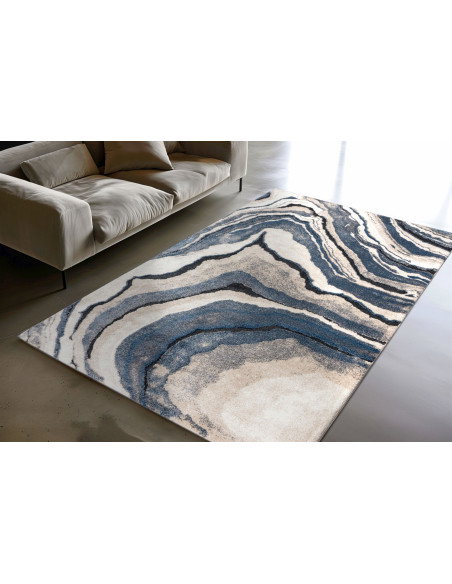Bologna 461 Blue Fantasy Rug with Blue Tones