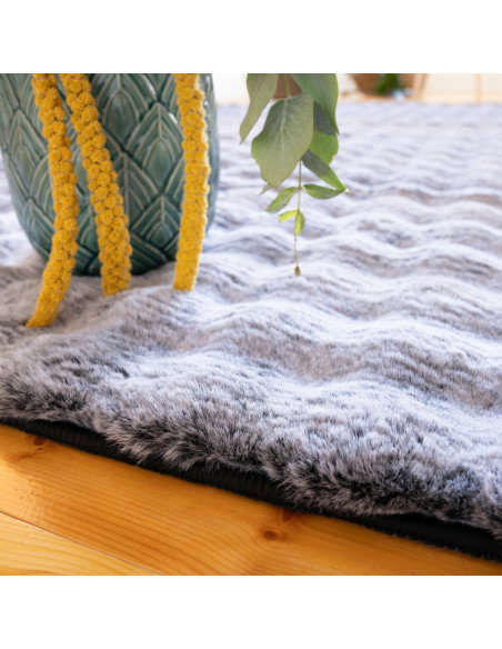 Tappeto moderno Calypso antracite per salotto elegante