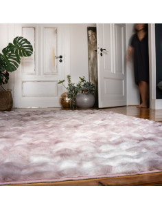 Camouflage 845 Pink Hand-Tufted Rug – Soft & Stylish 2