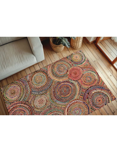 Cancun 331 Multi Hand-Knotted Rug – Vibrant Geometric Design