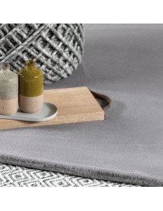 Cha Cha 535 Silver Round Rug – Soft Micropolyester Carpet 2