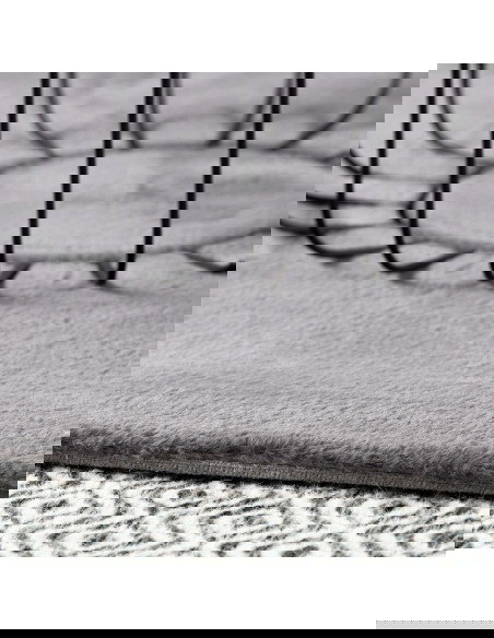 Cha Cha 535 Silver Round Rug – Soft Micropolyester Carpet