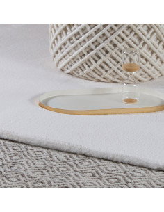 Cha Cha 535 Cream Round Soft Rug – Hand Tufted 2