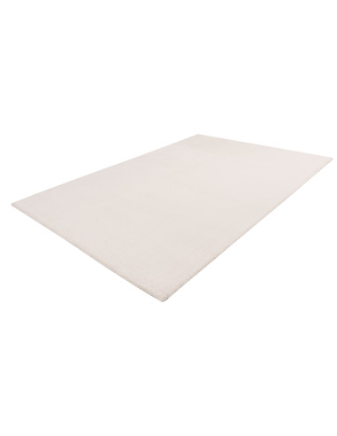 Tappeto moderno rotondo crema