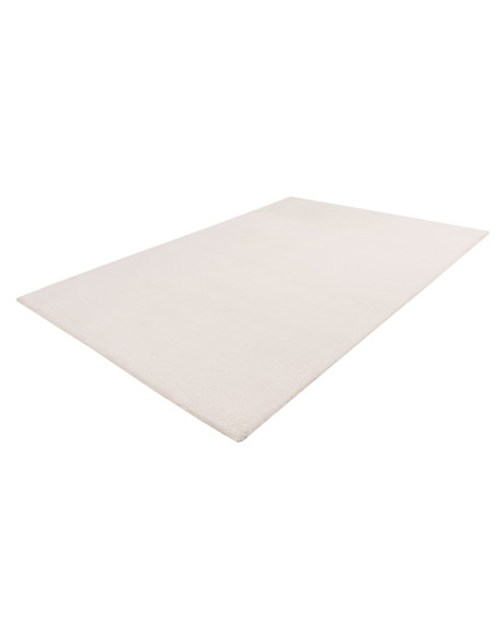 Tappeto moderno rotondo crema