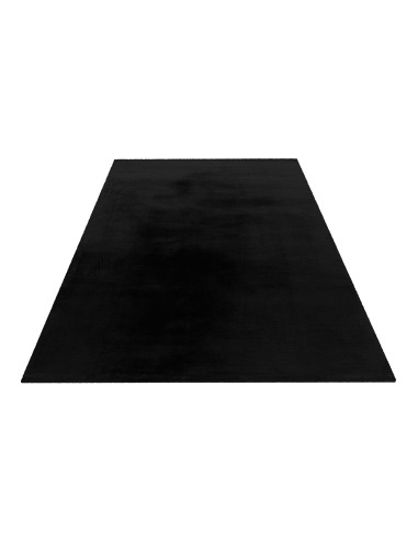 Tappeto moderno nero rotondo Cha Cha 535