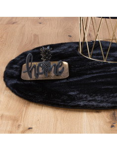 Tappeto moderno nero rotondo Cha Cha 535 2